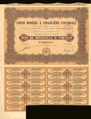 Union Miniere and Financiere Coloniale